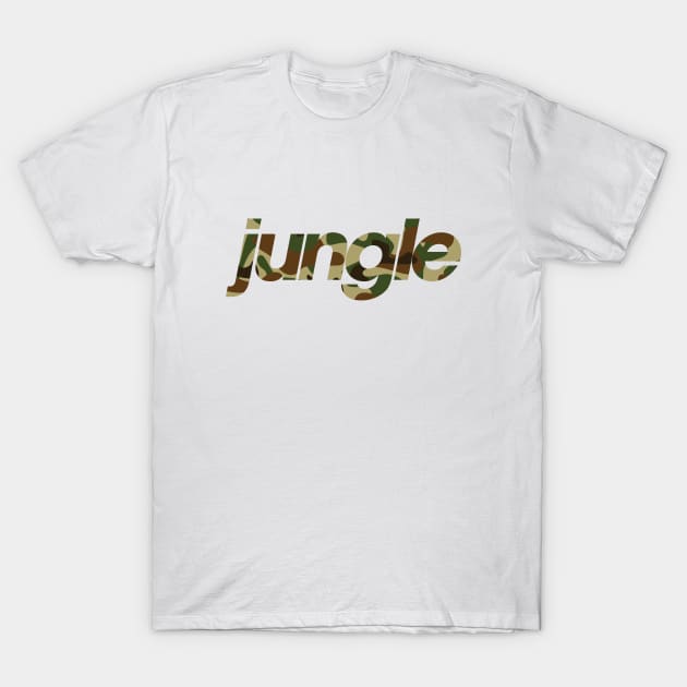 Jungle Soldier Camo T-Shirt by Drum And Bass Merch